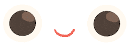 big eyes smile Sticker by Pat Mapili