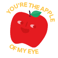 In Love Apple Sticker by Mia & Ben