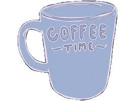 tessterpos excited pink coffee blue Sticker