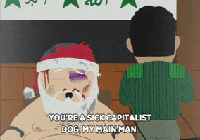 dog santa GIF by South Park 