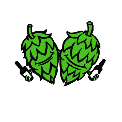 HopBuds giphyupload friends drink beer Sticker
