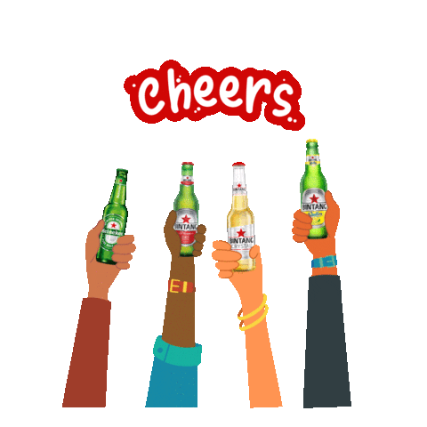 Beer Cheers Sticker by Multi Bintang Indonesia