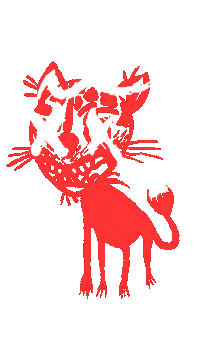 Bad Cat Sticker by Kiesgrube