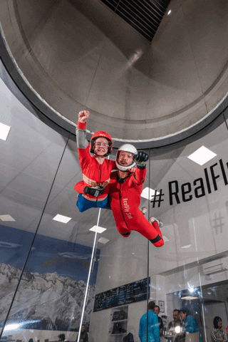 realfly_sion giphygifmaker skydiving wind tunnel indoorskydiving GIF