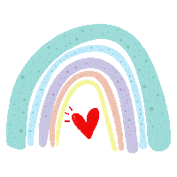 Arco Iris Corazon Sticker by Nashua