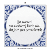Humor Bier Sticker by Tegelspreuken.nl