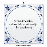 Humor Bier Sticker by Tegelspreuken.nl