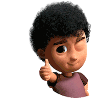 visinemapictures animation friends thumbs up wink Sticker