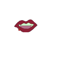 Frau_Zuckerguss hungry lips blood vampire Sticker