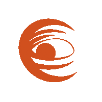See Orange Eye Sticker