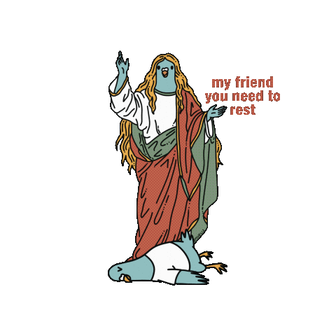 Tired Mood Sticker