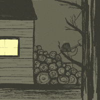 Log Cabin Motivation GIF
