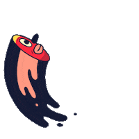 gwilart party squad boogie creatures Sticker