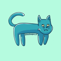 yaypumpkin cat nope kitty pet GIF