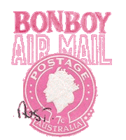 bonboyco post australia envelope collar Sticker