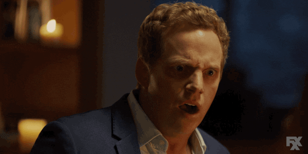 confused chris geere GIF by You're The Worst 