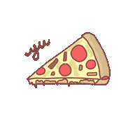 bymentari food mood pizza yummy Sticker