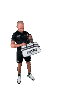 Koningsfysiotraining fitness workout bag pump Sticker