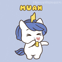 Flying Kiss Love GIF by Brave Unicorn