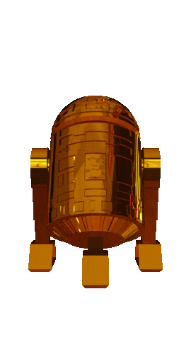 3D Gold Sticker by modelvault3d