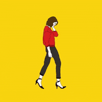 Sad Girl Art GIF by Kim Campbell