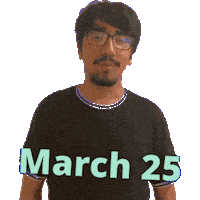 25Th March Sticker
