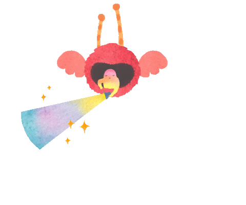 Rainbow Searching Sticker by Water Planet