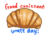 Morning Croissant Sticker