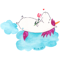 Unicorn Einhorn Sticker by Mr. & Mrs. Panda