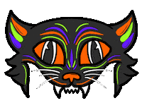 Black Cat Sticker