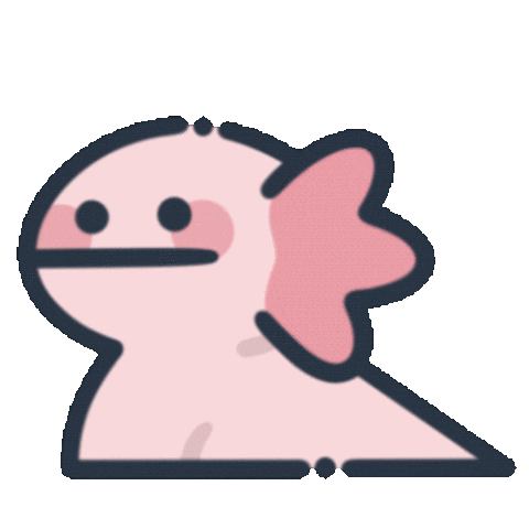 eveoart scream ahh aaaa axolotl Sticker