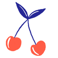 Gwendolinelefeuvre summer cherry cherries cerise Sticker