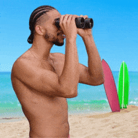 Looking Look Around GIF by GIPHY Studios 2023