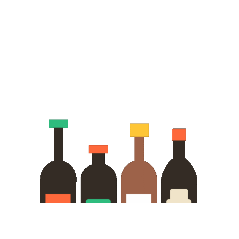 Madrid Bottles Sticker by superminimaps