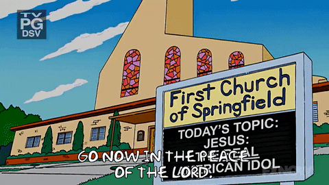 Episode 2 Church GIF by The Simpsons