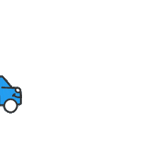 Happy Blue Car Sticker by Wheelzy