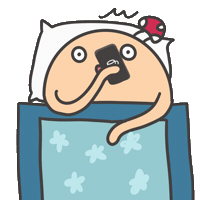 天阿 嚇醒 Sticker