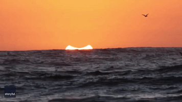 Partial Eclipse Makes for Stunning Sunset in Chile