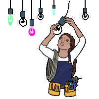 we can do it woman Sticker by Alba Paris