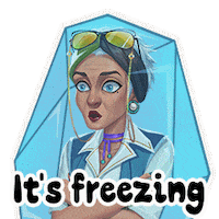 Judiangames garden freezing freeze nellie Sticker
