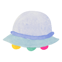 Ufo Sticker by colorfulrat