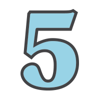 5 Sticker by Warby Parker