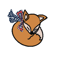 KotvickyPohody illustration fox family sleep Sticker