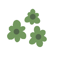 theleafstudio summer new flower green Sticker