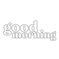 Happy Black And White Sticker