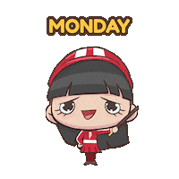 happy monday Sticker by Glico Pocky
