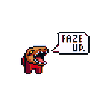 Faze Up 8 Bit Sticker by FaZe Clan