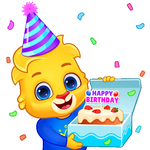 Happy Birthday Sticker by Lucas and Friends by RV AppStudios