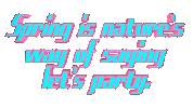 Spring March Sticker by OpticalArtInc.