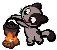 Liu Liu Cooking Sticker by Créu Cat